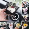 Mini creatividad Flores secas Bouquet Car Perfume Clip de aire Eternal Accesorios para automóvil