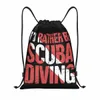 custom Scuba Diving Drawstring Backpack Bags Women Men Lightweight Diver Dive Lover Quote Gym Sports Sackpack Sacks for Shop i0Q1#