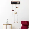 Ramar trä tag pohållare väggdekor bild hängande display kläder rack vykorthängare hängare hem staffli