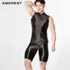 Amoresy Poseidonシリーズミディアムウエストエラスティックタイトプラスチック通気性メンズフィットネスショーツ240321