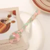 Colheres de café 11cm colorido acrílico colher de gelo talheres creme mexendo sobremesa estilo francês do vintage colher de chá artesanato cozinha ferramenta