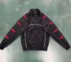 2024 Trapstar Jacket Tracksuit Men Irongate Shell Suit 2.0 Wersja niebieska i czarna jakość haftowane pismo damskie 1165ess