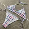 Trójkąt bikini projektant strojów kąpielowych seksowne kostiury kąpielowe Maillot de Bain luksusowe bikini zestaw kąpielowy kostium kąpielowy dla kobiety pływający garnitur becy xxxx top garnitur pływa