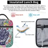 Segno di pace Gesto Fr Stampa Lunch Bag Insulati Lunch Box riutilizzabile Tote Bag con tasca per donna / uomo Lavoro Picnic Trip N5eo #