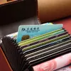 Pu Lederen Kaarthouder Multi-Card Slot Bank Id Credit Orgel Tas Busin Antimagnetische Portemonnee Portemonnee Organizer Pouch 81h0 #