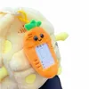 CARTO野菜フォトカードホルダーCAPYBARA RABBIT BUS CARD HOLDER CAT KOREAN STYLE PLUSH KPOP Photocard Holder Protective Case O4HO＃