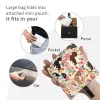 kawaii Print Dachshund Floral Dog Patterns Tote Shop Bags Portable Shoulder Shopper Badger Sausage Handbag t1nm#