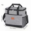 Boîte de sacs à lunch à grande capacité de 15L / 25L de grande capacité pour femmes sacs portables portables sac à pique-nique avec bande d'épaule 21qv # #