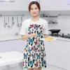 Schürzen Schmetterling gedrucktes Muster Küche Schürzen Baumwollwäsche für Frauen Hauskochen reinigen