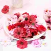 Dekorativa blommor 100 st mini Daisy Artificial Bulk Christmas Garland Pink Faux Fake Heads Wreath For Crafts Wedding Decor