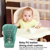 Pillow High Chair Covers For Babies Comfortable Seat Belt Mat Pad Replacement Breathable PU Leather Thick With Crotch