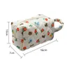 cott Estetico Trucco Pouch Trapuntato Floreale Bagno Wbag Kawaii Articoli da toeletta Organizzatore Regali di grande capacità per le donne Ragazze M3fS #