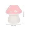 Vases Mushroom Ornament Candlestick Shape Holder Decorative Menorah Ceramics Display Stand Desk Modeling Mushrooms