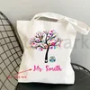 persalized Kawaii Teacher Shop Bags Women Totes Thank You Teacher Shoulder Bags for Travel Handbags Canvas Shopper Bag v1cQ#