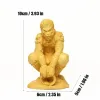 Rzeźby kolor naturalny kolor małpa król statua chińskie mitologiczne postacie ręcznie szarowane biuro Dekoracja biura feng shui statua