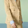 디자이너 여자 블레이저 재킷 코트 옷 여자 블레이저 재킷 클래식 풀 글자 스타일 스프링 가을 릴리스 탑 팬츠