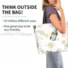 女性向けの香水パターントートバッグ再利用可能な食料品バッグ大きなショップバッグS269＃