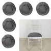 Chair Covers Set Of 5 Comfort Wedding Banquet Dining Seat Cover Machine Washable Gray