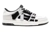 Designer Running 2024 AM Amiiriimiri Bones Runner Upper Low Skeleton Femmes Hommes Coulissant Noir Blanc Haute Cuir Baskets Pour Hommes Chaussures En Dentelle Pour Femmes