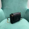 Torba na ramię designerka torba crossbody lusterka 1: 1 wysokiej jakości luksusowe torby mody mini nolita w łańcuchowej torbie jambskin