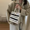 Sac en lin pour femmes Sac à main écologique Fi Designer Sac d'épicerie Sac cadeau avec poignée Casual Butt Tote Pochette portable Y9OB #