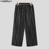 Pantaloni da uomo INCERUN Uomo Casual Stampa Elastico In Vita Jogging Pantaloni Coreani Streetwear 2024 Allentato Moda Maschile Lungo S-5XL