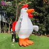 Commercio all'ingrosso 6 mH (20 piedi) modello di pollo animale gonfiabile gigante all'aperto del fumetto del pollo con l'aeratore per la decorazione del partito di pubblicità di eventi-001