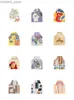 エプロン1pcsキッチンエプロン漫画動物印刷されたノースリーブキュートフォックスエプロン男性用女性ホームクリーニングツール