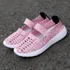 Casual Shoes Summer Women Woven Gingham Breathable Fashion Lady's Slip On Nylon Ladies Flat Handmade Multi Colors Loafers