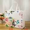 n-woven Fabric Shop Bag Women Travel Grocery Bag Waterproof Butterfly Printing Shop Pouch Eco Folding Bag Storage W0EV#