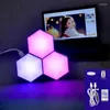 Lampes de table LED lumière ambiante Smart RGB lampe tactile Portable lumières changeantes de couleur pour étagères bureaux salon
