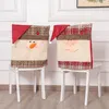 Chair Covers Santa Claus Slipcovers Dining Room Decor Back Kitchen Supplies Seat Cover Christmas Decoration