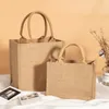 vintage Linen Tote Bag Women Retro Handbag Reusable Shop Bags k4Gv#