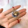 Charm 팔찌 태국 Longpo Temple Transfer Wheel 조정 가능한 팔찌 불교 불교 도축 좋은 건강 요금 보석 선물 친구