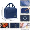 Vattentät isolerad termisk lunchpåsar förvaring Portable Food Box Frozen Cooler Bag Picknickhandväskor för utomhusresor Cam P0JL#