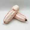 Pink Ballet Shoe Satins Student Pencil Bag Multifunctial Cosmetic Drop Ship 47TD#