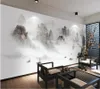 壁紙wellyuカスタム壁紙張り子peint peint壁画3d中国のインク芸術的conception風景背景壁絵