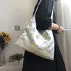 Väska retro jacquard tyg kvinnor axelväskor vintage design damer druva underarm mode kvinnlig liten tote shopping handväskor