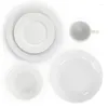 Zestawy naczyń stołowych Współczesna prostota: 18-częściowy okrągły zestaw biały