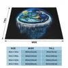 Blankets Flat Earth With Dome Art Throw Blanket Luxury Picnic Retro