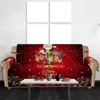 Chair Covers Christmas Sofa Cover 3D Digital Printed Reversible 1/2/3 Seater Couch For Home