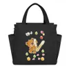 Sac à lunch à grande capacité Aesthéstique Printing Bear Letter Series Coloner Tote Sacs Filer Filer Dowproof Picnic Sacs Boîte à lunch Hi-Q A7LL # #