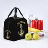 Nautisk kapten Anchor Lunch Bag Celler Cooler Thermal Isolated Food Lunch Box For Women Kids School Work Picnic Tote Påsar F2TU#