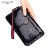 2022 Double couche fi des femmes portefeuilles Snake Skin Women Portefeuille lg Clutch Ladies Purse Sun Fower Luxury MOEY SAG COIN GOINS Q7ZU #