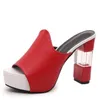 Dress Shoes Sexy Ladies Peep Toe High Heels Sandals Women Party Super Heeled Summer Fashion Platform Black Red D011