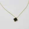 Fashion New Clover Flowers Necklace Pendant Pearl Mother Stainless Steel Plated Gold Women Girl Valentine's Mother's Day Engagement Four-leaf Cleef Necklaces