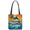 Ocean Dolphin Print Casual fourre-tout