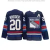 Sea Demon Team Ice Hockey Jersey Size 31 Ny Rangers 8# Embroidered Flying Man 14