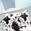 Bath Mats Imitation Cowhide Rug Area Rugs Plain Weave Carpet Shape Irregular For Kids Playroom Household Polyester Carpets Bedrooms