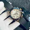 U1 Top-grade AAA Fashion Day Tona 116519LN Watch Mens Designer Watches Ceramic Bezel Automatic Mechanical Movement Waterproof Rubber Strap Wristwatches